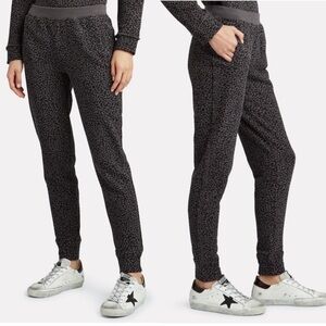 ATM Anthony Thomas Melillo French Terry Mini Leopard Print Jogger Pants size S